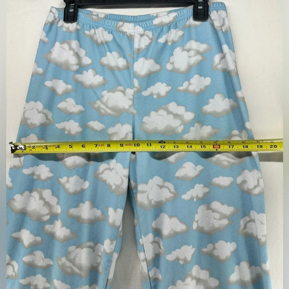 Nick and Nora Vintage 100% Cotton‎ Clouds Pajama Set Youth Size XL 14/16
